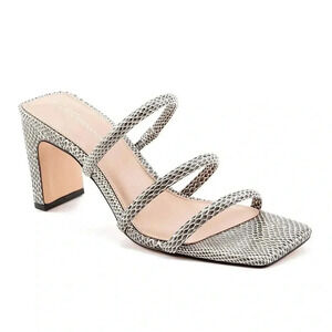 BCBGENERATION | Falla Faux Leather Strappy Slide Sandals Size 10